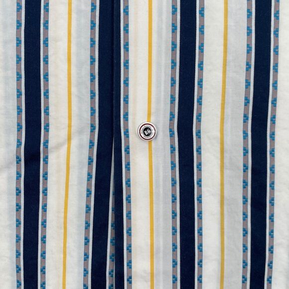 Robert Graham Dress Shirt Mens XXL Striped Southwestern Button Up Cotton Silk - Picture 5 of 15